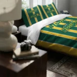 North Dakota State Bison Stripe Style Bedding Set Best Selling