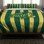 North Dakota State Bison Stripe Style Bedding Set Best Selling