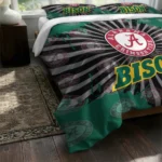 North Dakota State Bison Sunburst Splatter Bedding Set Best Selling