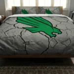 North Texas Mean Green Cracked Texture Bedding Set Best Selling