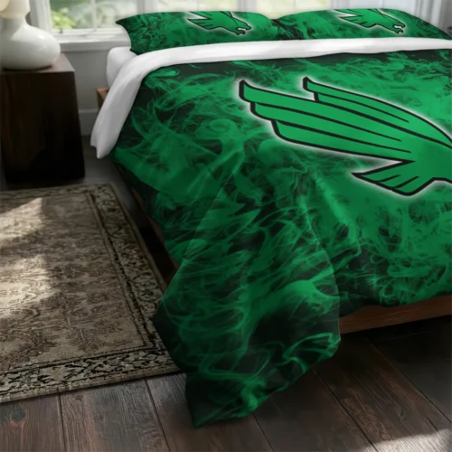 North Texas Mean Green Red Mist Bedding Set Fashion Forward