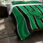 North Texas Mean Green Stripe Style Bedding Set Best Selling