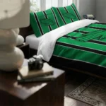 North Texas Mean Green Stripe Style Bedding Set Best Selling
