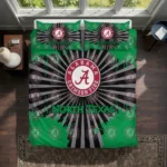 North Texas Mean Green Sunburst Splatter Bedding Set Best Selling