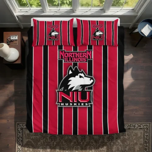 Northern Illinois Huskies Stripe Style Bedding Set Best Selling