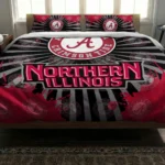 Northern Illinois Huskies Sunburst Splatter Bedding Set Best Selling
