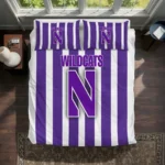 Northwestern Wildcats Stripe Style Bedding Set Best Selling