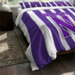 Northwestern Wildcats Stripe Style Bedding Set Best Selling