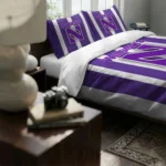 Northwestern Wildcats Stripe Style Bedding Set Best Selling