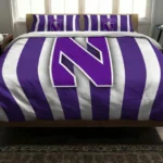 Northwestern Wildcats Stripe Style Bedding Set Best Selling