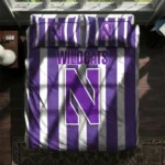 Northwestern Wildcats Stripe Style Bedding Set Best Selling
