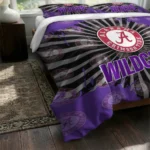 Northwestern Wildcats Sunburst Splatter Bedding Set Best Selling