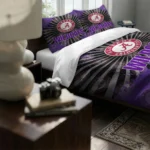 Northwestern Wildcats Sunburst Splatter Bedding Set Best Selling