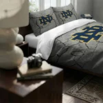 Notre Dame Fighting Irish Cracked Texture Bedding Set Best Selling