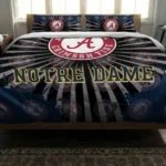 Notre Dame Fighting Irish Sunburst Splatter Bedding Set Best Selling