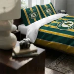 Oakland Athletics Stripe Style Bedding Set Best Selling