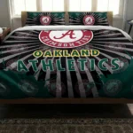 Oakland Athletics Sunburst Splatter Bedding Set Best Selling
