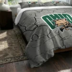Ohio Bobcats Cracked Texture Bedding Set Best Selling