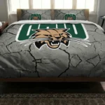 Ohio Bobcats Cracked Texture Bedding Set Best Selling