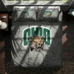 Ohio Bobcats Cracked Texture Bedding Set Best Selling