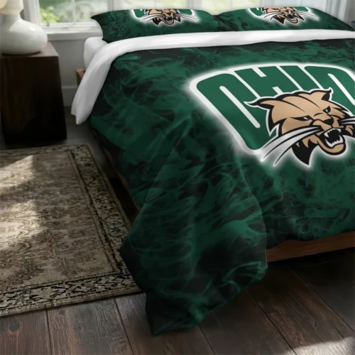 Ohio Bobcats Red Mist Bedding Set Fashion Forward