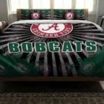 Ohio Bobcats Sunburst Splatter Bedding Set Best Selling