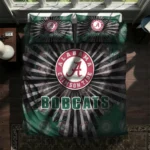 Ohio Bobcats Sunburst Splatter Bedding Set Best Selling