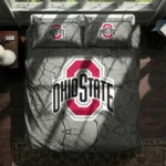 Ohio State Buckeyes Cracked Texture Bedding Set Best Selling