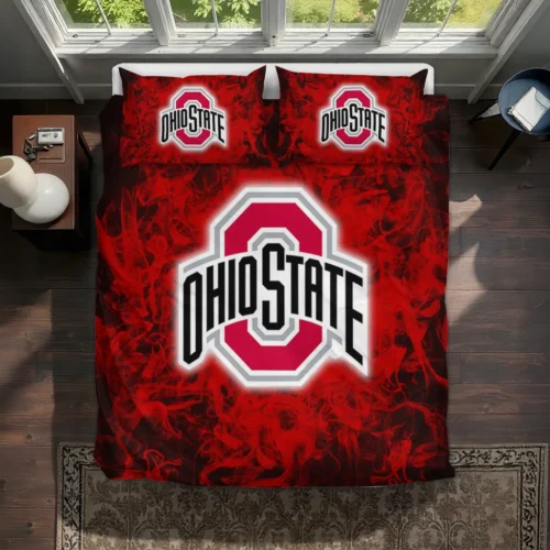 Ohio State Buckeyes Red Mist Bedding Set Best Selling