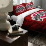 Ohio State Buckeyes Red Mist Bedding Set Best Selling