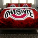 Ohio State Buckeyes Red Mist Bedding Set Best Selling