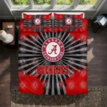 Ohio State Buckeyes Sunburst Splatter Bedding Set Best Selling