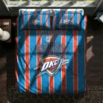 Oklahoma City Thunder Stripe Style Bedding Set Best Selling