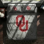 Oklahoma Sooners Cracked Texture Bedding Set Best Selling