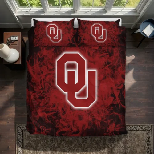 Oklahoma Sooners Red Mist Bedding Set Best Selling