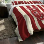 Oklahoma Sooners Stripe Style Bedding Set Best Selling