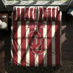Oklahoma Sooners Stripe Style Bedding Set Best Selling