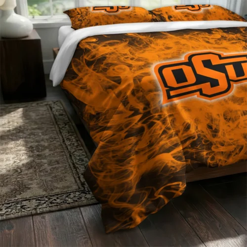Oklahoma State Cowboys Red Mist Bedding Set Fashion Forward