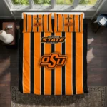 Oklahoma State Cowboys Stripe Style Bedding Set Best Selling