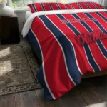 Ole Miss Rebels Stripe Style Bedding Set Best Selling