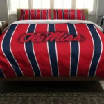 Ole Miss Rebels Stripe Style Bedding Set Best Selling
