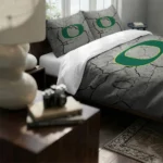 Oregon Ducks Cracked Texture Bedding Set Best Selling