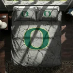 Oregon Ducks Cracked Texture Bedding Set Best Selling