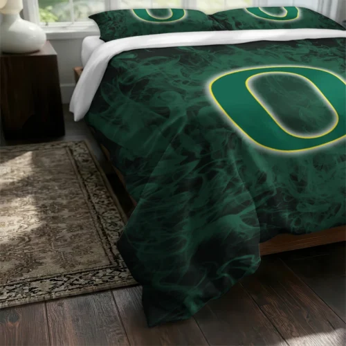 Oregon Ducks Red Mist Bedding Set Fashion Forward