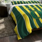 Oregon Ducks Stripe Style Bedding Set Best Selling
