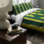 Oregon Ducks Stripe Style Bedding Set Best Selling
