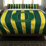 Oregon Ducks Stripe Style Bedding Set Best Selling