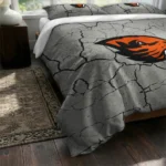 Oregon State Beavers Cracked Texture Bedding Set Best Selling
