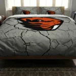 Oregon State Beavers Cracked Texture Bedding Set Best Selling