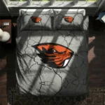 Oregon State Beavers Cracked Texture Bedding Set Best Selling